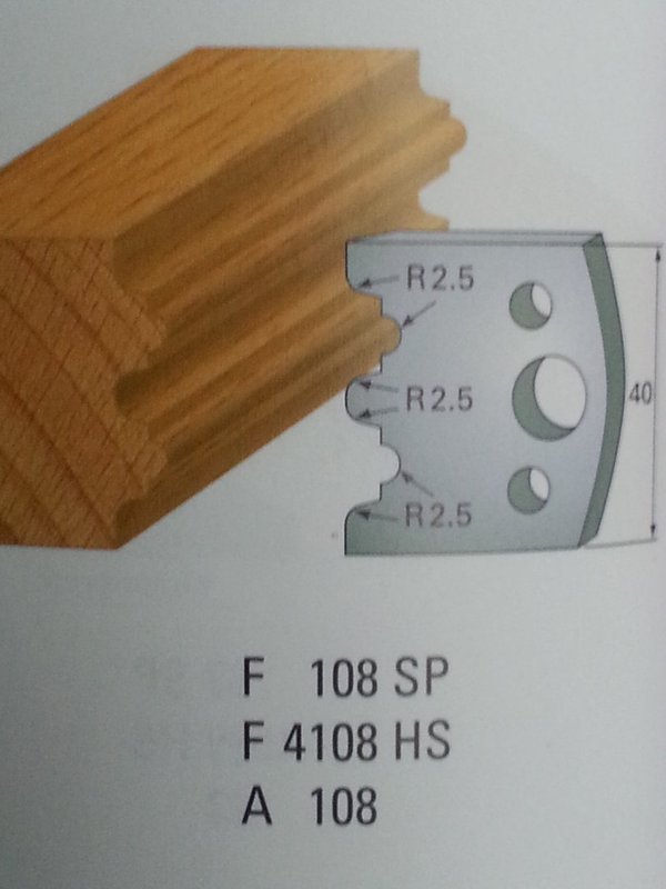 SP Profilmesser 40 x 4 -  Seite 10 - 12 Profile auswählbar