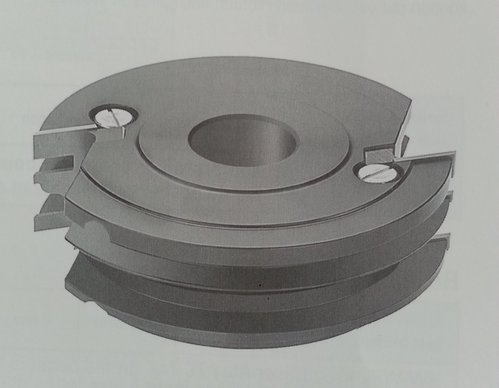HW Wechselplatten Konterprofilfräser Ø 120 x 40 x 30mm Z2 MAN Stahl 4 Profile möglich!
